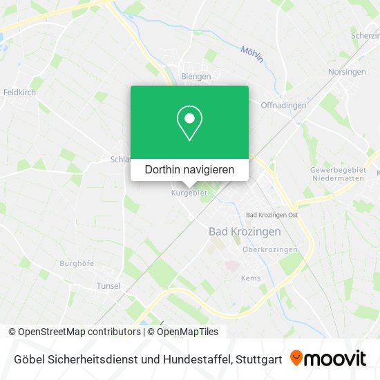 Göbel Sicherheitsdienst und Hundestaffel Karte