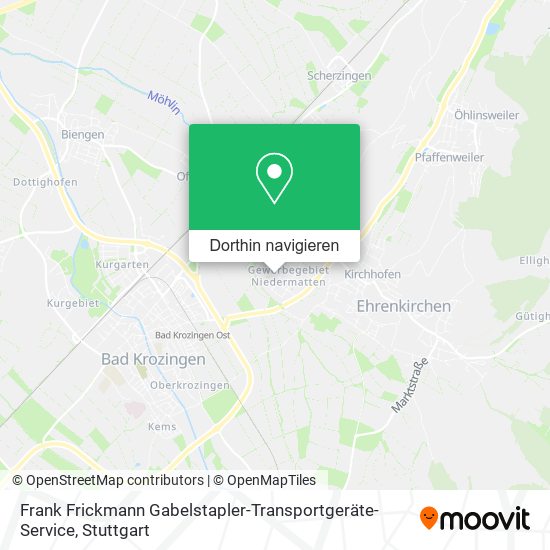 Frank Frickmann Gabelstapler-Transportgeräte-Service Karte