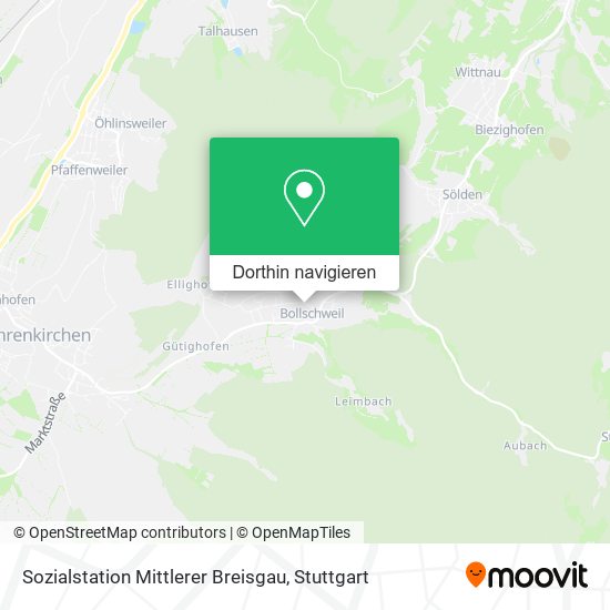 Sozialstation Mittlerer Breisgau Karte