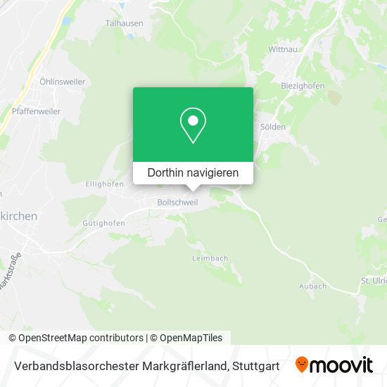 Verbandsblasorchester Markgräflerland Karte
