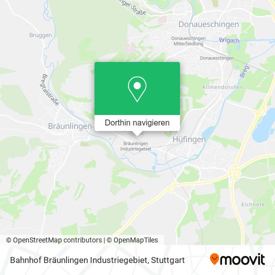 Bahnhof Bräunlingen Industriegebiet Karte