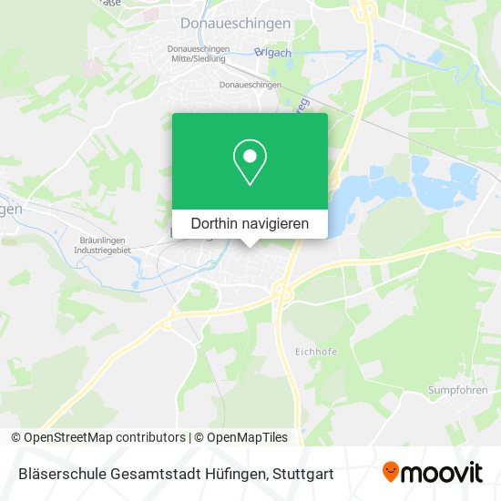 Bläserschule Gesamtstadt Hüfingen Karte