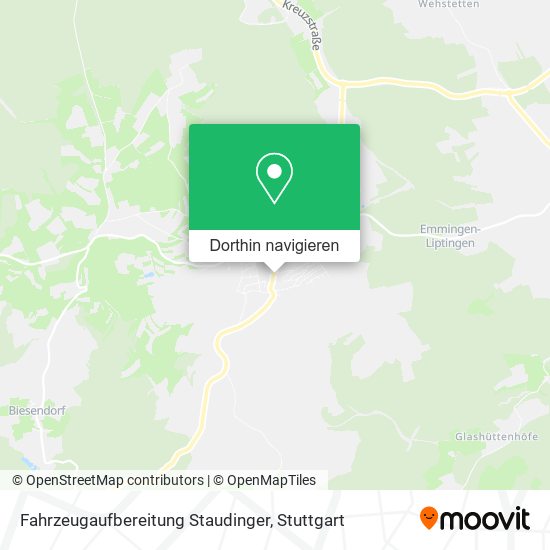 Fahrzeugaufbereitung Staudinger Karte