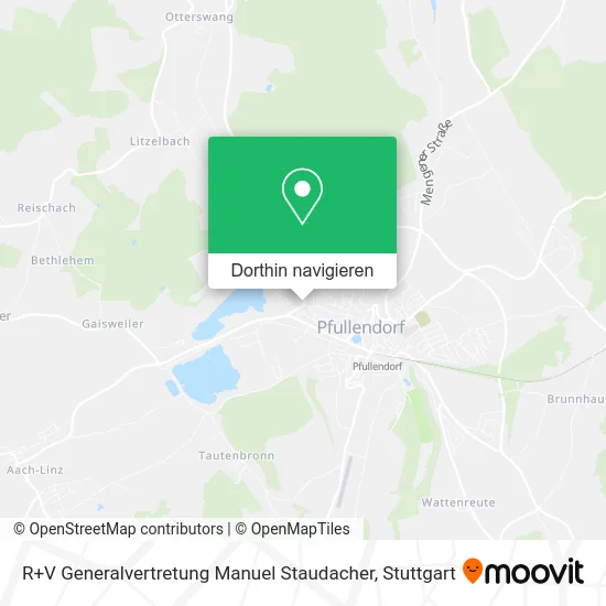 R+V Generalvertretung Manuel Staudacher Karte