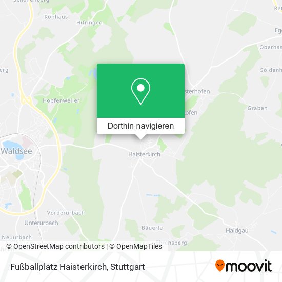 Fußballplatz Haisterkirch Karte