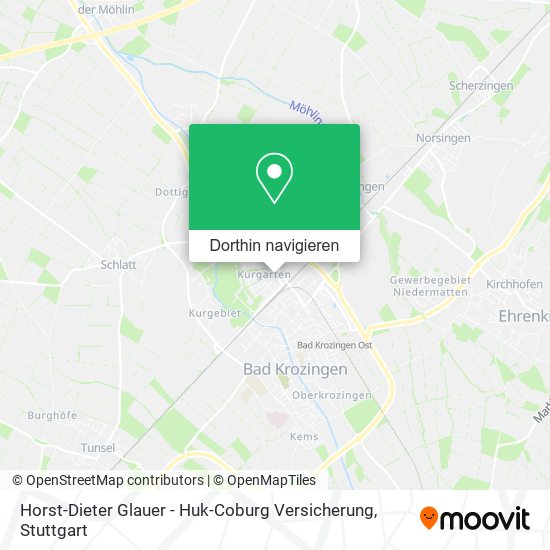 Horst-Dieter Glauer - Huk-Coburg Versicherung Karte