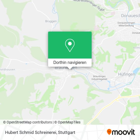Hubert Schmid Schreinerei Karte