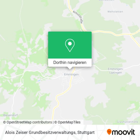 Alois Zeiser Grundbesitzverwaltungs Karte