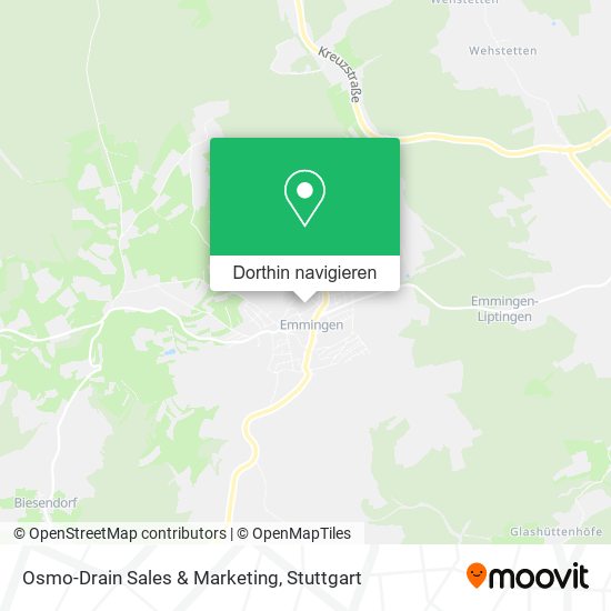 Osmo-Drain Sales & Marketing Karte