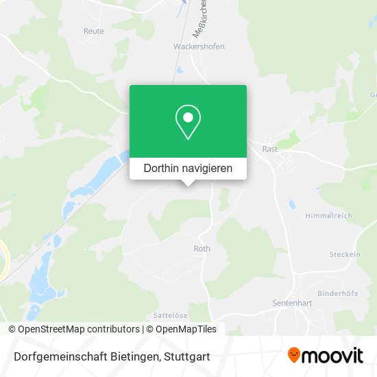Dorfgemeinschaft Bietingen Karte