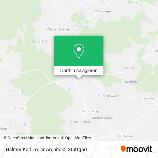 Halmer Karl Freier Architekt Karte