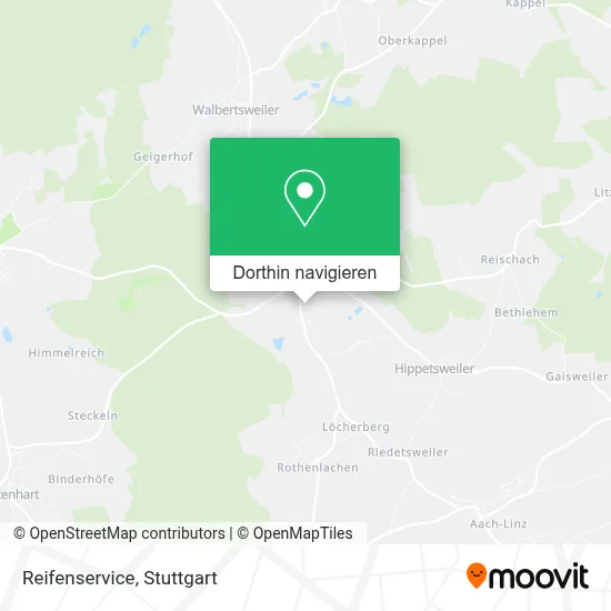 Reifenservice Karte