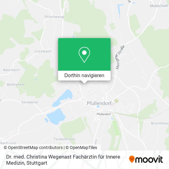 Dr. med. Christina Wegenast Fachärztin für Innere Medizin Karte