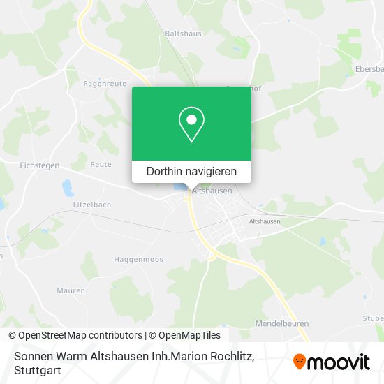 Sonnen Warm Altshausen Inh.Marion Rochlitz Karte