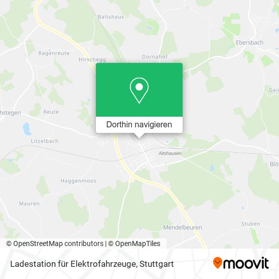 Ladestation für Elektrofahrzeuge Karte