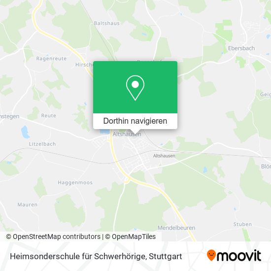 Heimsonderschule für Schwerhörige Karte