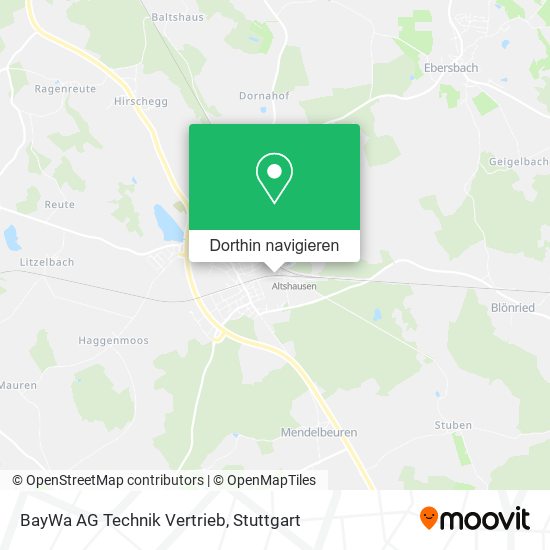 BayWa AG Technik Vertrieb Karte