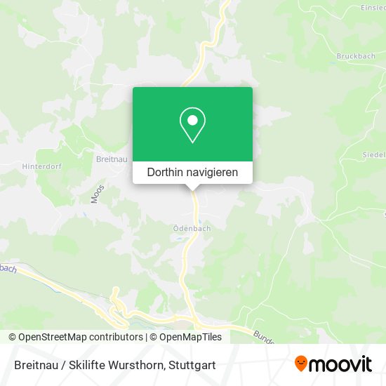 Breitnau / Skilifte Wursthorn Karte