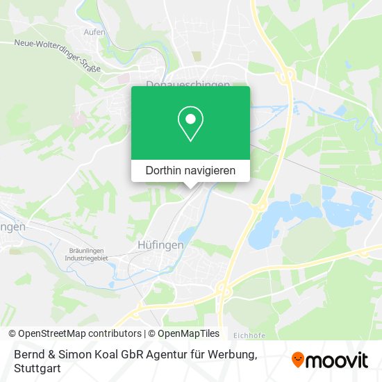 Bernd & Simon Koal GbR Agentur für Werbung Karte