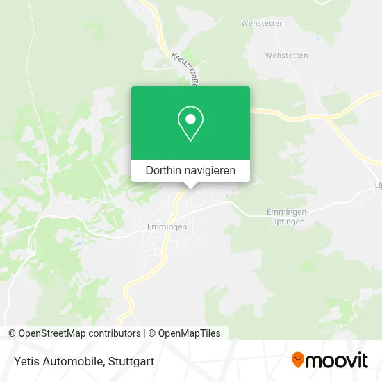 Yetis Automobile Karte