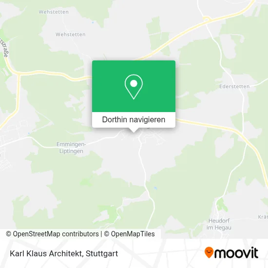 Karl Klaus Architekt Karte