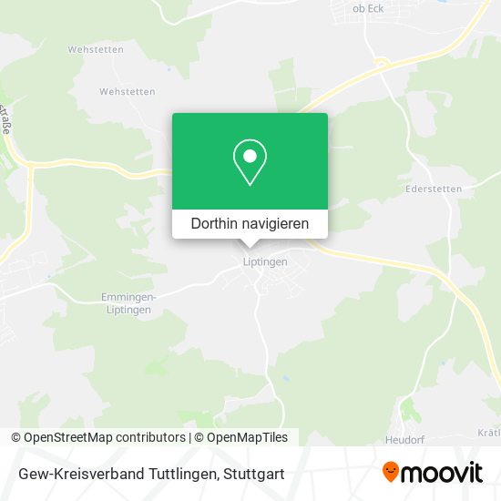 Gew-Kreisverband Tuttlingen Karte