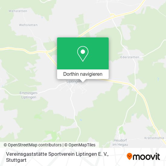 Vereinsgaststätte Sportverein Liptingen E. V. Karte