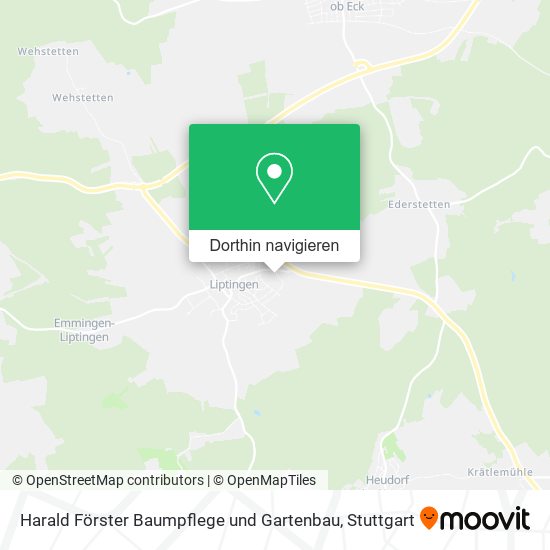 Harald Förster Baumpflege und Gartenbau Karte