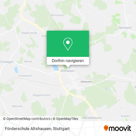 Förderschule Altshausen Karte