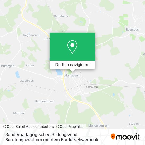 Sonderpädagogisches Bildungs-und Beratungszentrum mit dem Förderschwerpunkt Lernen Karte