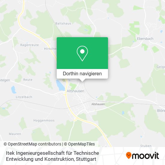 Itek Ingenieurgesellschaft für Technische Entwicklung und Konstruktion Karte