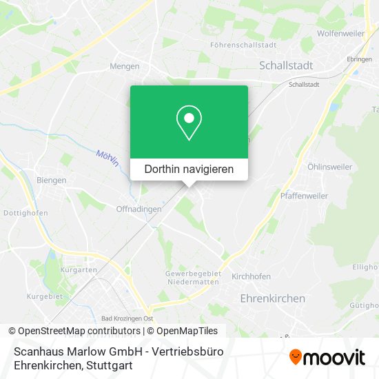Scanhaus Marlow GmbH - Vertriebsbüro Ehrenkirchen Karte