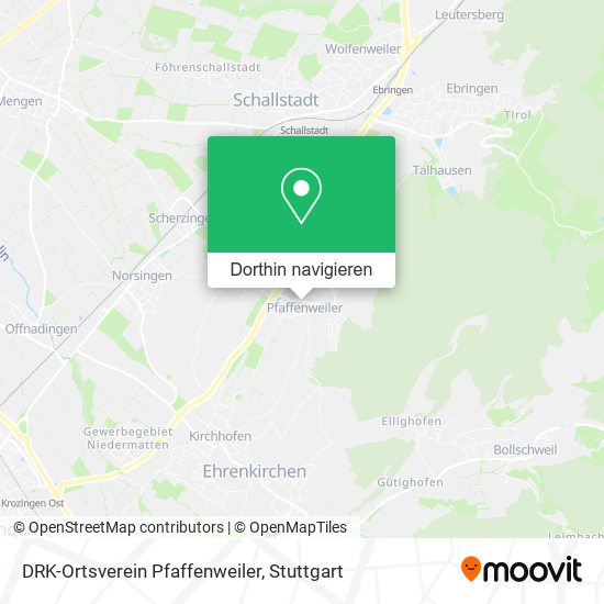 DRK-Ortsverein Pfaffenweiler Karte
