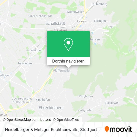 Heidelberger & Metzger Rechtsanwalts Karte