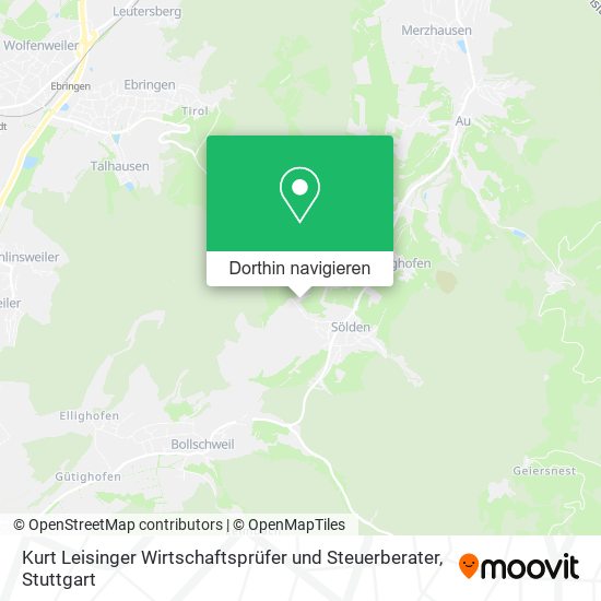 Kurt Leisinger Wirtschaftsprüfer und Steuerberater Karte