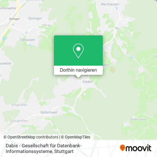 Dabis - Gesellschaft für Datenbank- Informationssysteme Karte