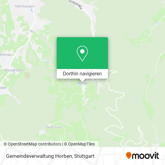 Gemeindeverwaltung Horben Karte