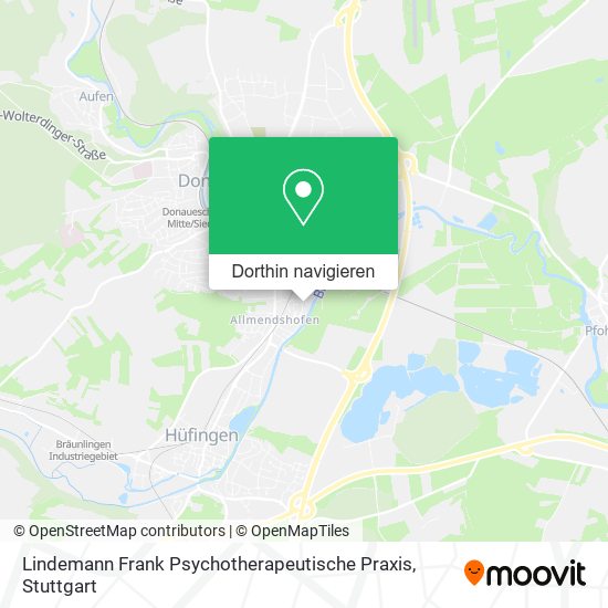 Lindemann Frank Psychotherapeutische Praxis Karte
