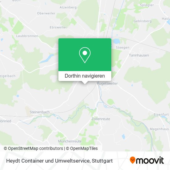 Heydt Container und Umweltservice Karte