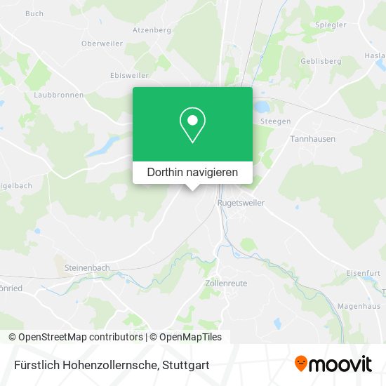 Fürstlich Hohenzollernsche Karte