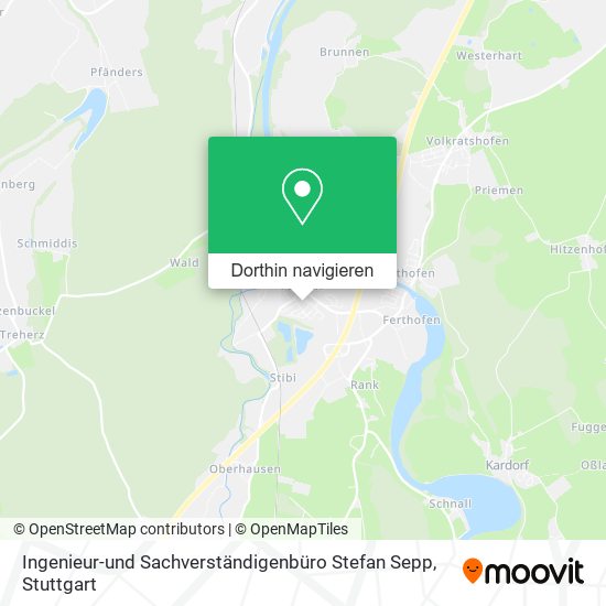 Ingenieur-und Sachverständigenbüro Stefan Sepp Karte