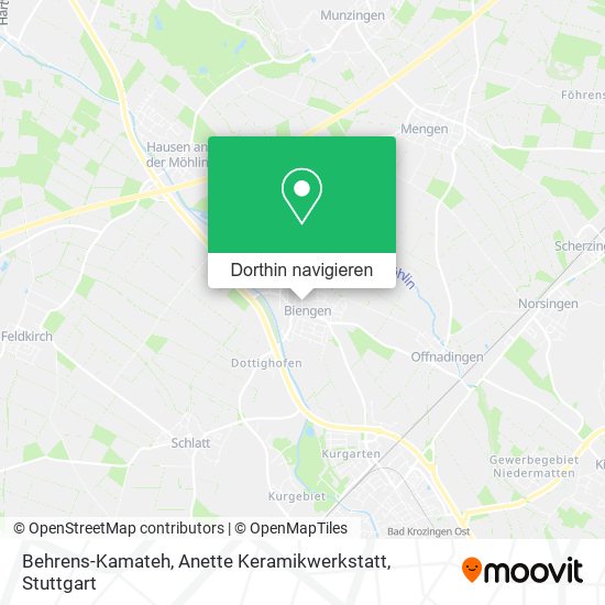 Behrens-Kamateh, Anette Keramikwerkstatt Karte