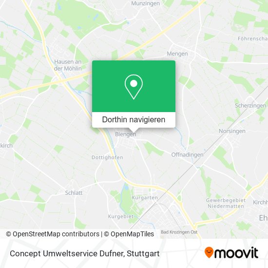 Concept Umweltservice Dufner Karte