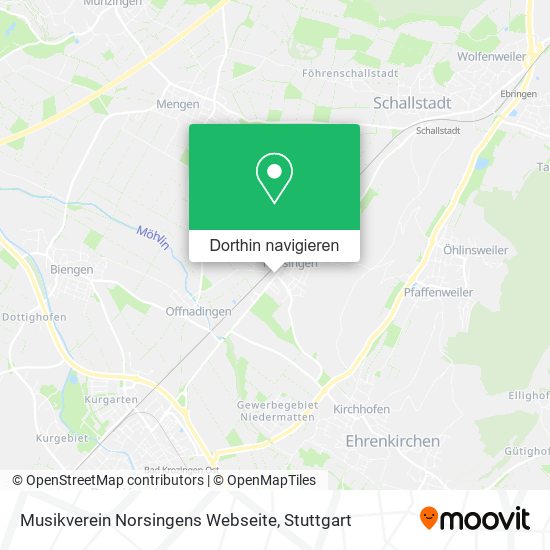 Musikverein Norsingens Webseite Karte