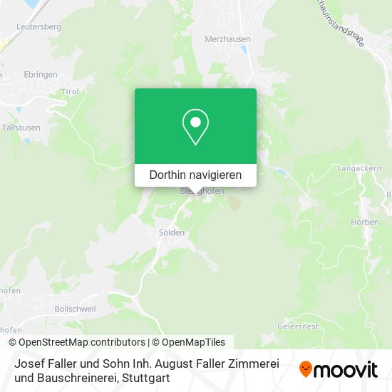 Josef Faller und Sohn Inh. August Faller Zimmerei und Bauschreinerei Karte