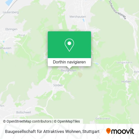 Baugesellschaft für Attraktives Wohnen Karte