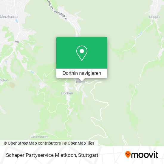 Schaper Partyservice Mietkoch Karte