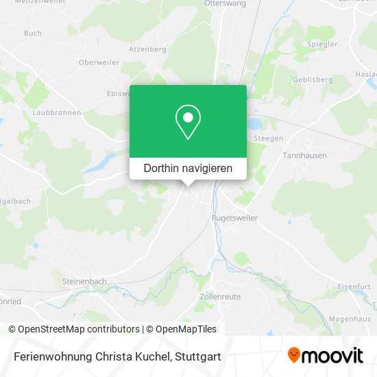 Ferienwohnung Christa Kuchel Karte