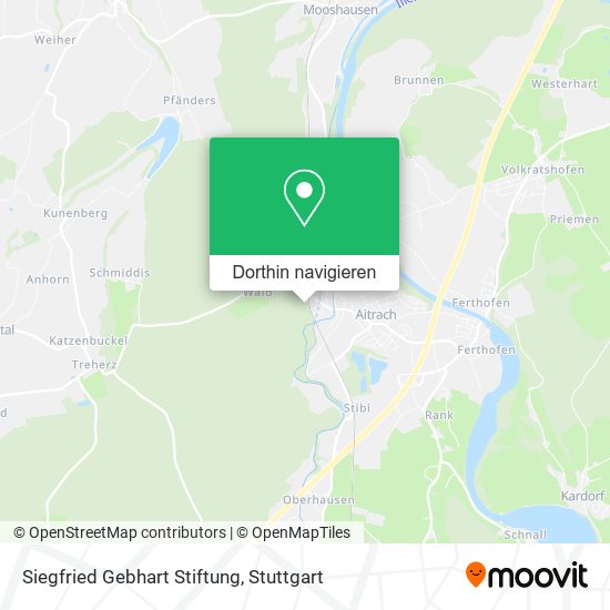Siegfried Gebhart Stiftung Karte