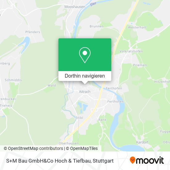 S+M Bau GmbH&Co Hoch & Tiefbau Karte